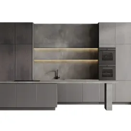 Kitchen with island